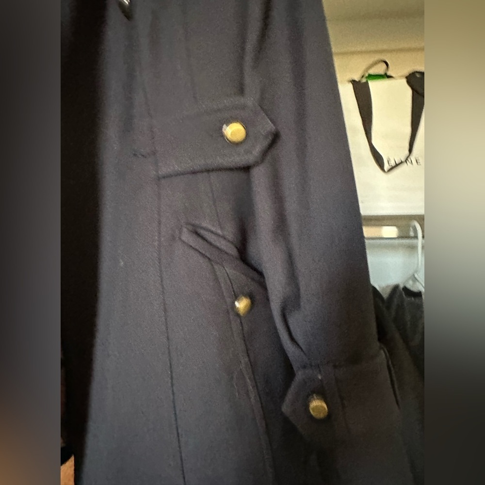 Ted Baker Navy Jacket with Gold Accents - Picture 6 of 8